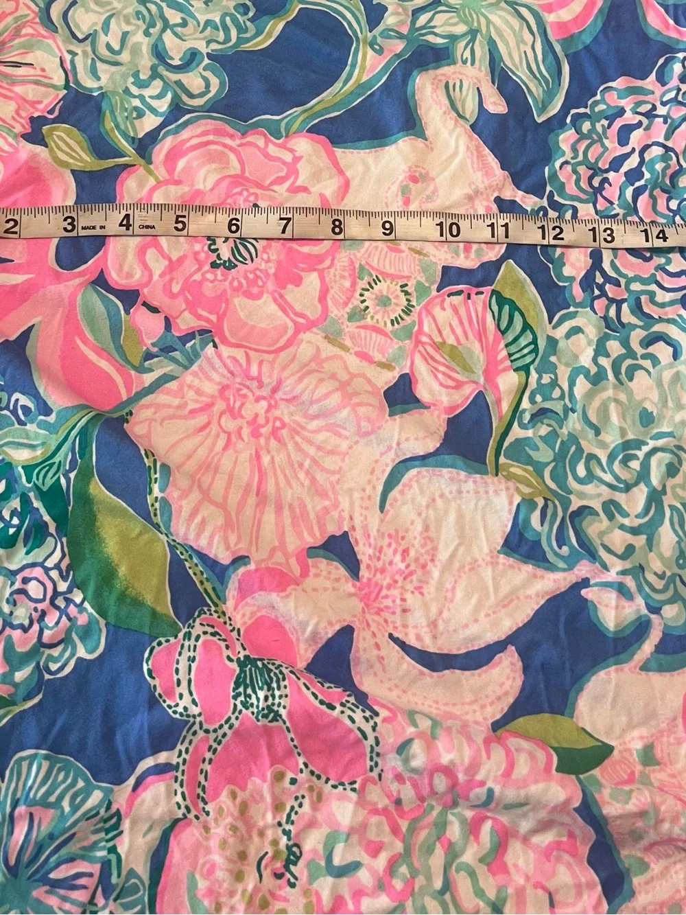 Lilly Pulitzer Pink Blue Floral Shift Dress, Size Medium - Picture 4 of 9